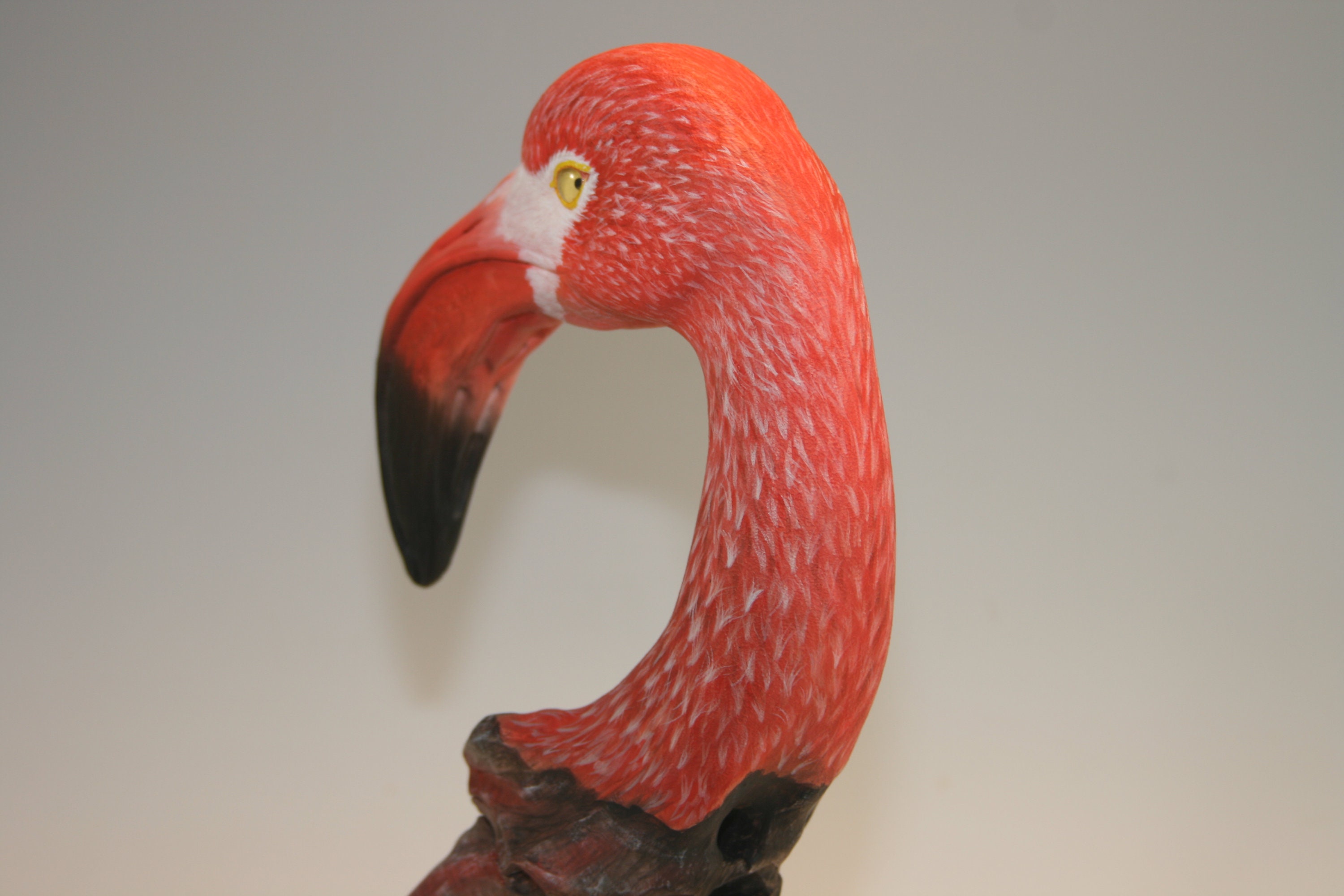 American Flamingo — hand carved wildfowl sculpture by Edward H. Legg