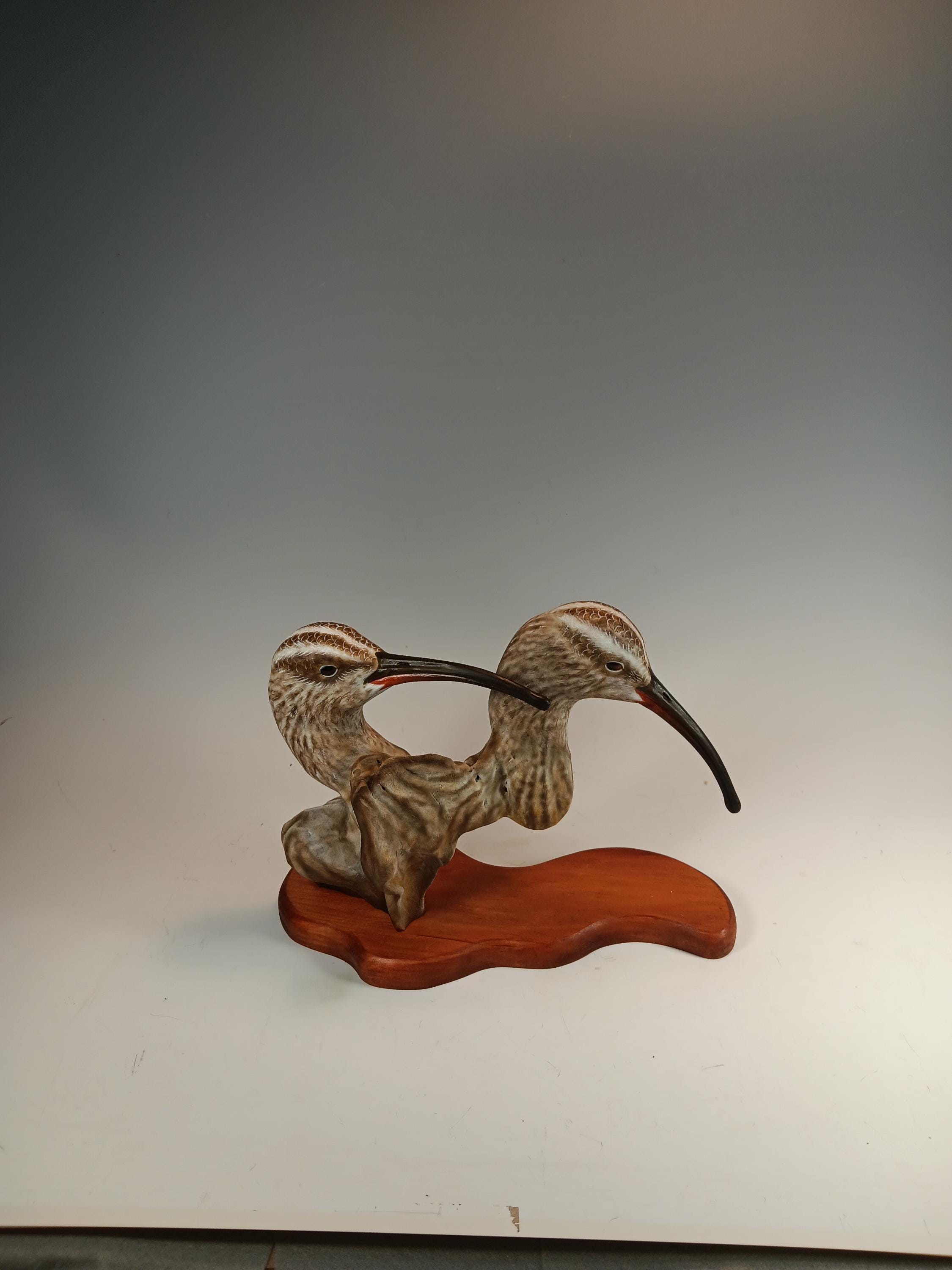 Two-Headed Whimbrel Bust — view 3